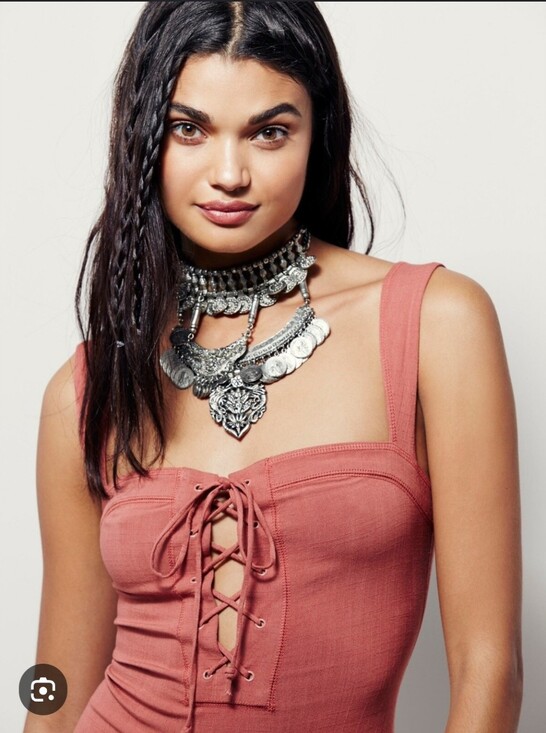 Intimately By Free People Tops - Free People Philo Lace-Up Rose Pink Sleeveless Bodysuit
